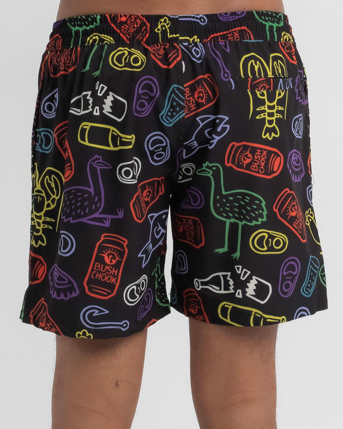 Bush Chook Night Chook Board Shorts 17IN