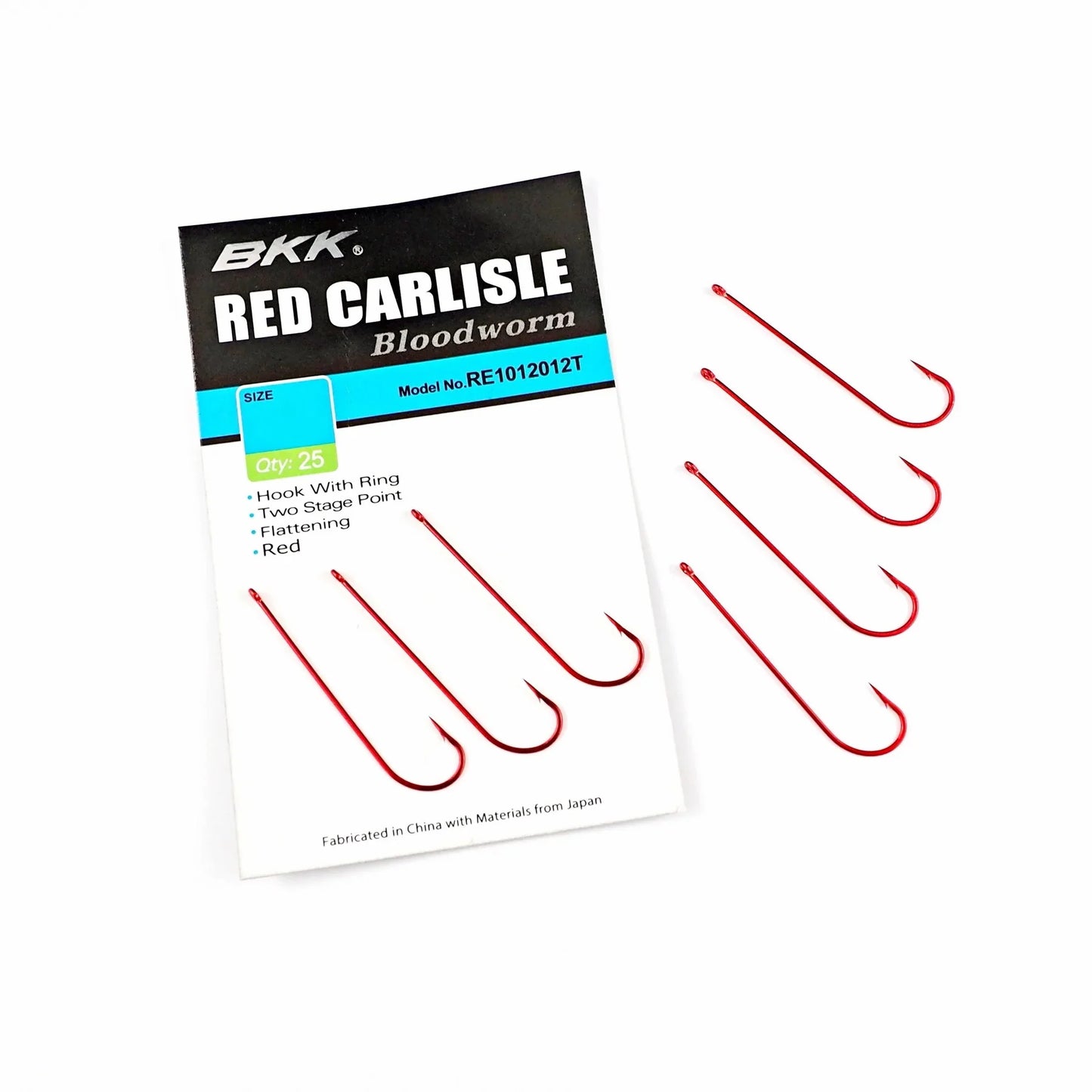 BKK Red Carlisle Long Shank Hooks