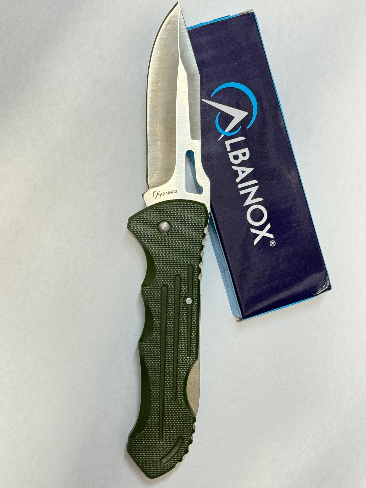 Albainox Green Folding Pen Knife 18024