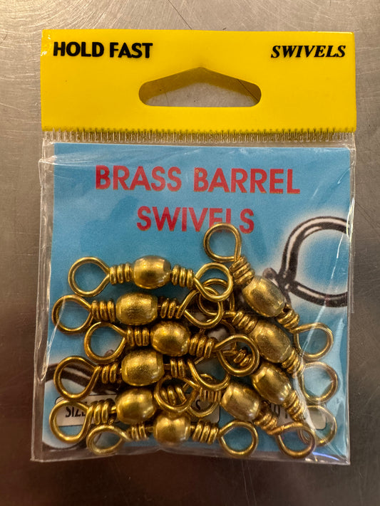 Hold Fast Swivels Brass Barrel Size 10 Qty 10