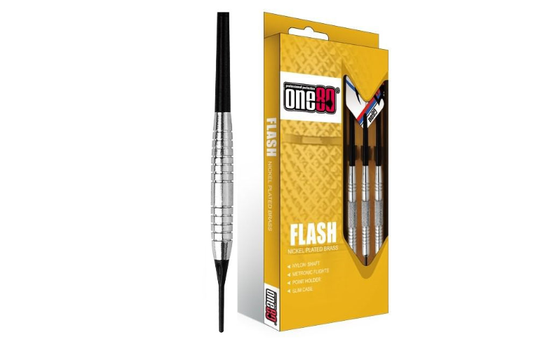 One80 Flash Nickel Plated Brass Darts