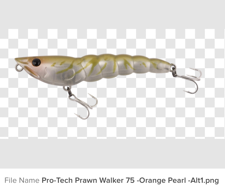 Berkley Pro-Tech Prawn Walker 75 Surface Blue Tail 75mm