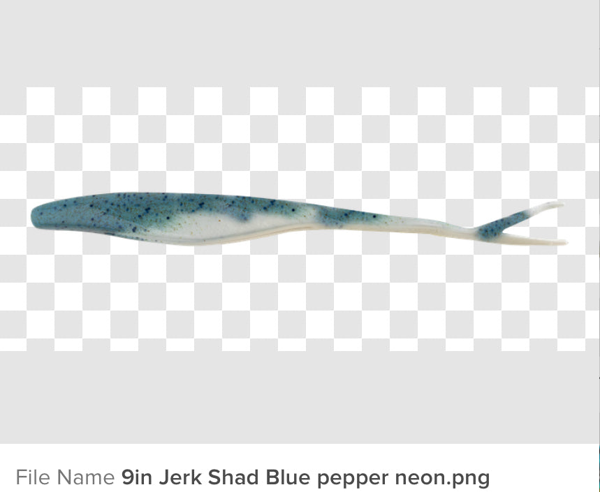 Berkley GULP Jerk Shad 9IN 23cm Blue Pepper Neon 9IN