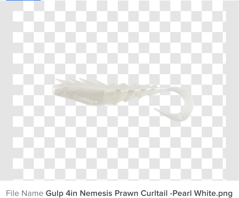 Berkley Gulp nemesis prawn curl tail