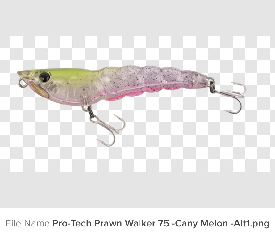 Berkley Pro-Tech Prawn Walker 75 Surface Blue Tail 75mm