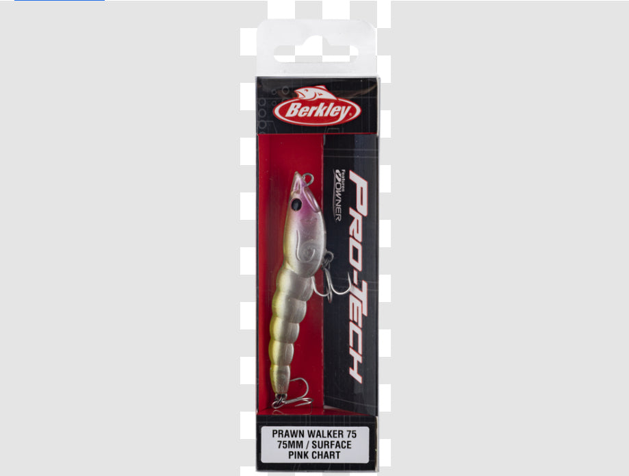 Berkley Pro-Tech Prawn Walker 75 Surface Blue Tail 75mm