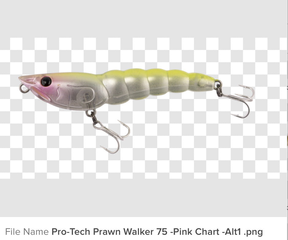 Berkley Pro-Tech Prawn Walker 75 Surface Blue Tail 75mm