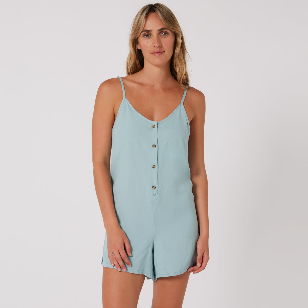 Ocean + Earth Sunray Linen Playsuit