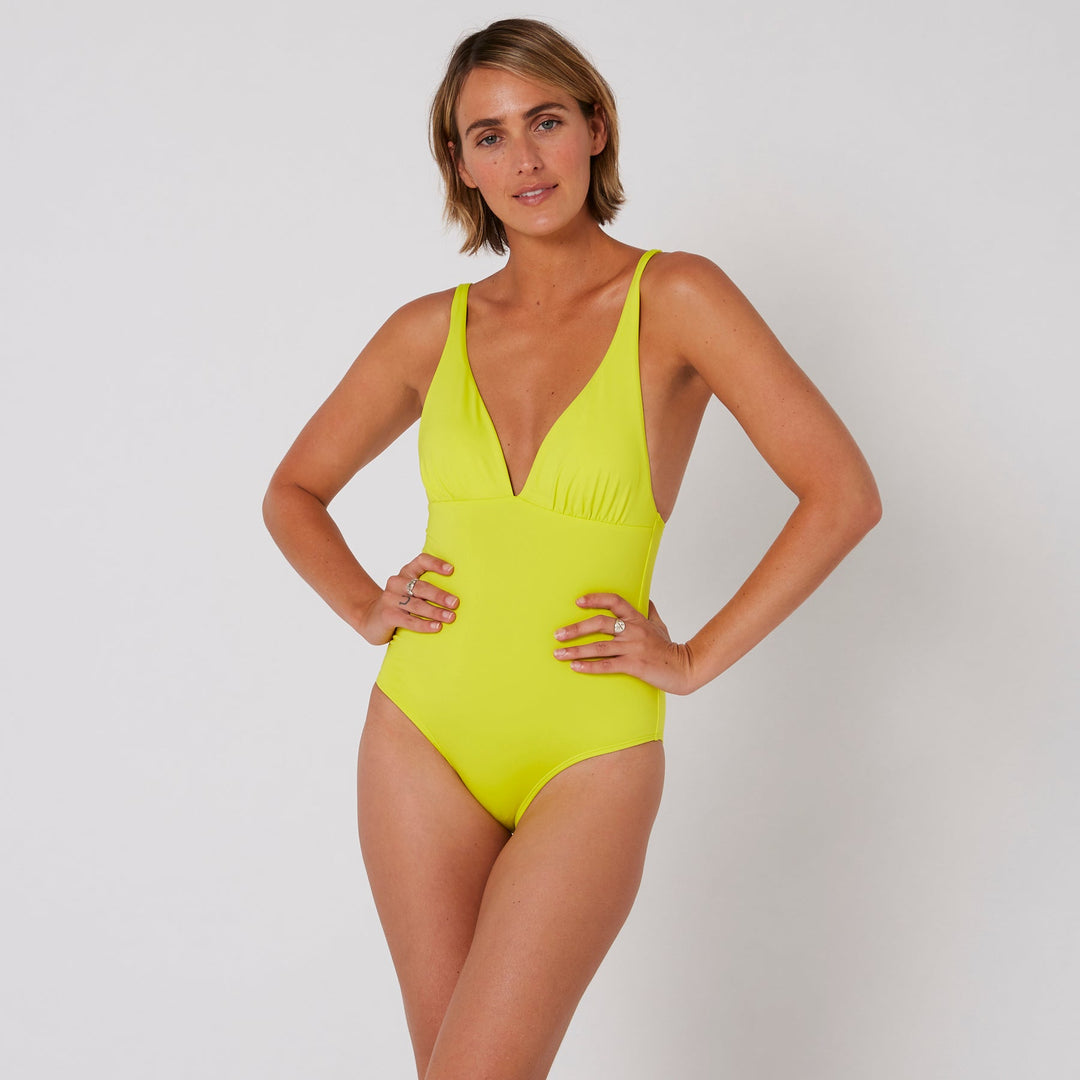 Ladies Hyams Plunge One Piece Bathers