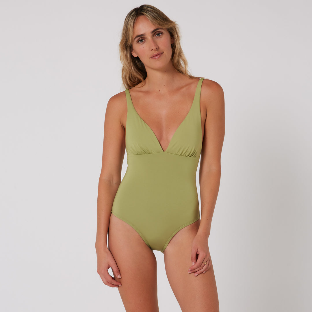 Ladies Hyams Plunge One Piece Bathers