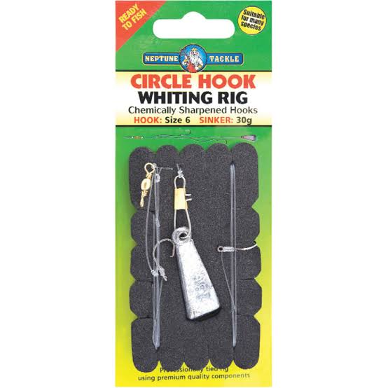Neptune Tackle Circle Hook Whiting Rig (Green Carded)