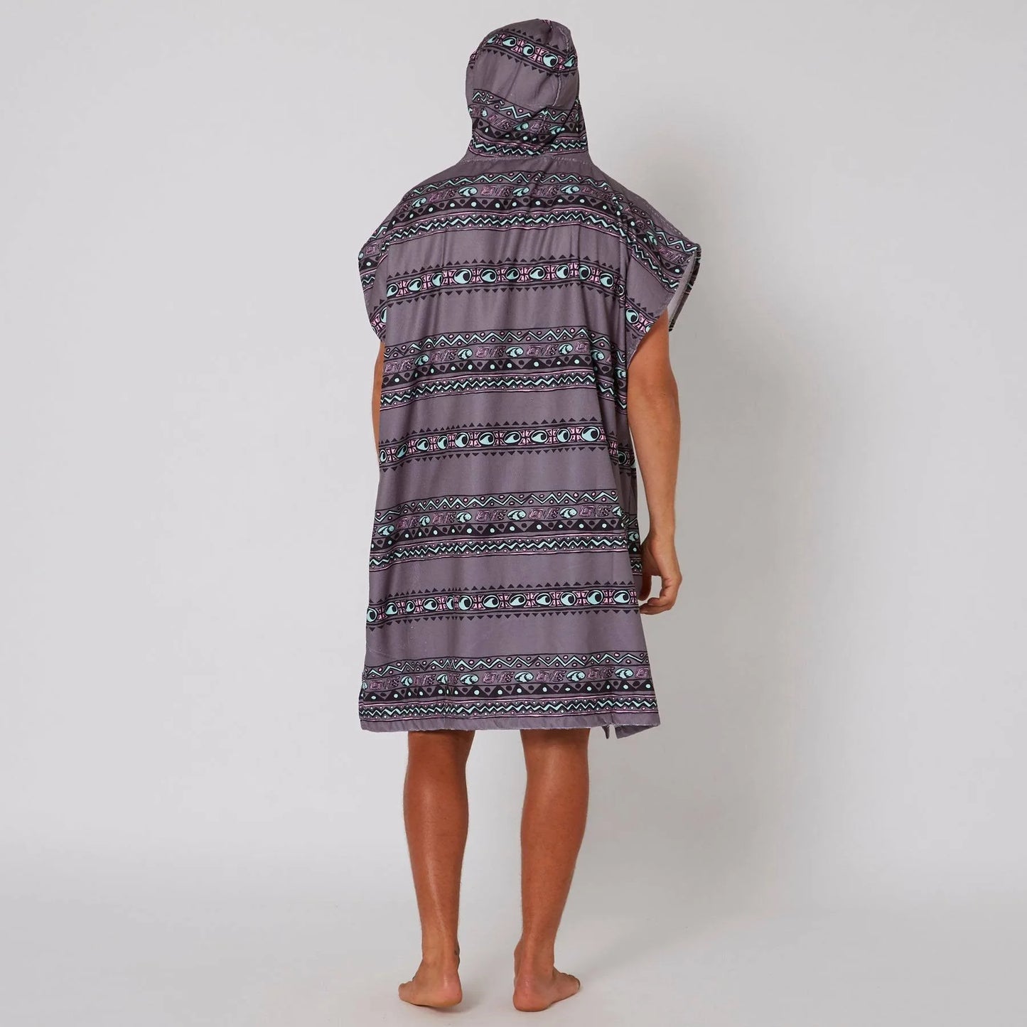 Ocean and Earth Digital Hooded Poncho