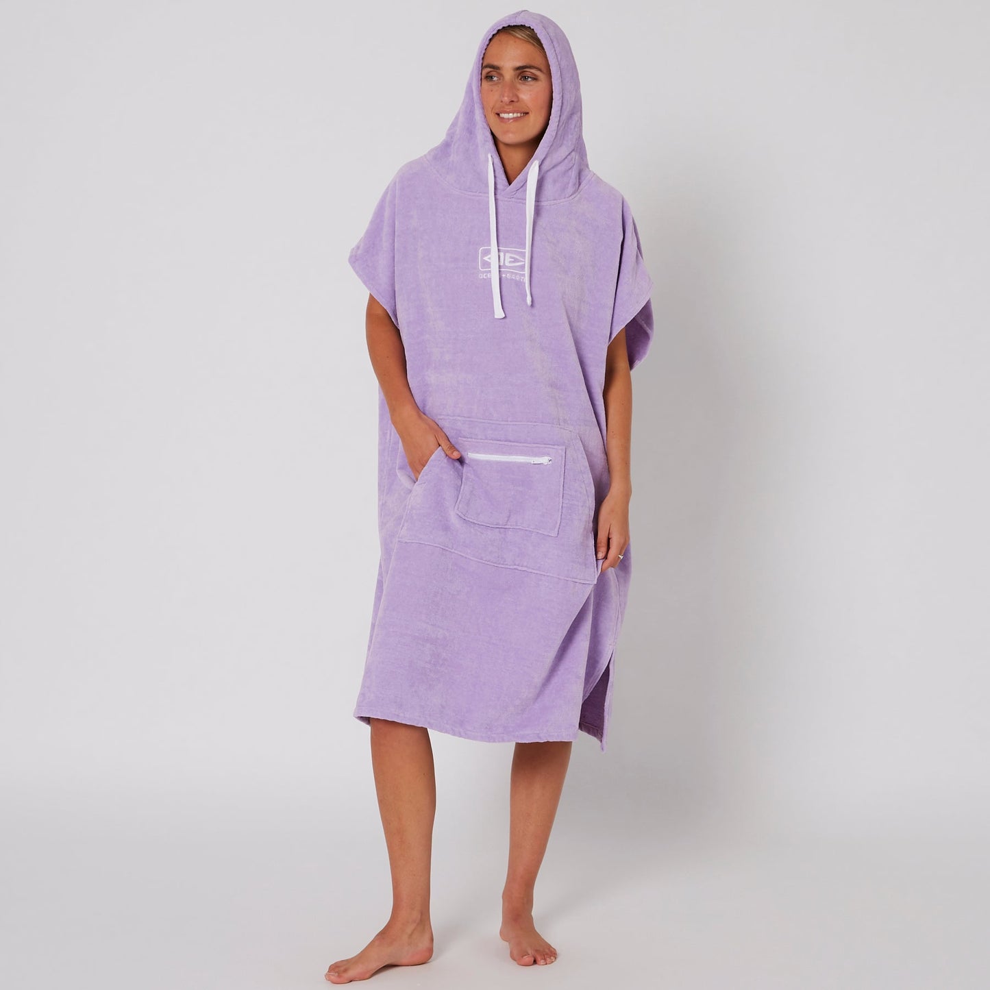 Ocean and Earth Ladies Hooded Poncho