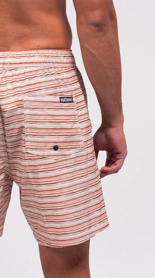 Outback Mens Elastic Waist Board Shorts