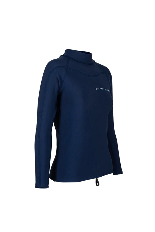 Shark Eyes Womens Ultimate Thermal Top/Rashie 6 Navy