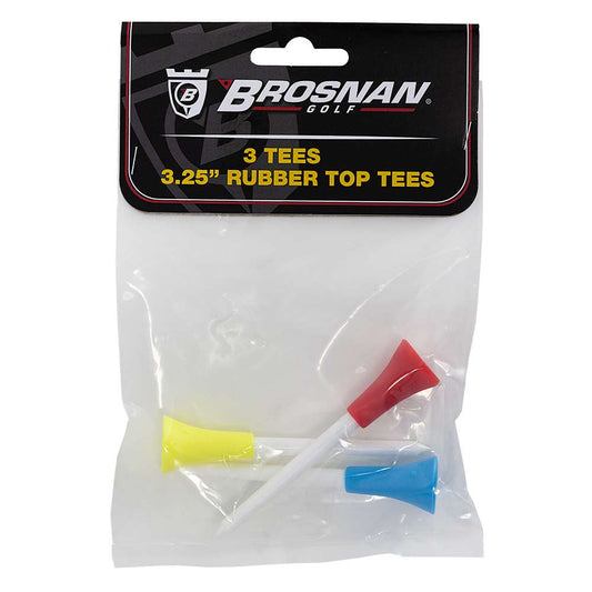 Brosnan Rubber Topped Golf Tees 3.25IN 3pk