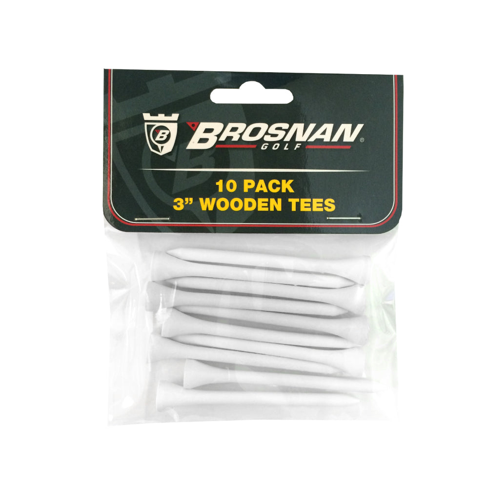 Brosnan Golf Wooden Tees 3IN 10pk