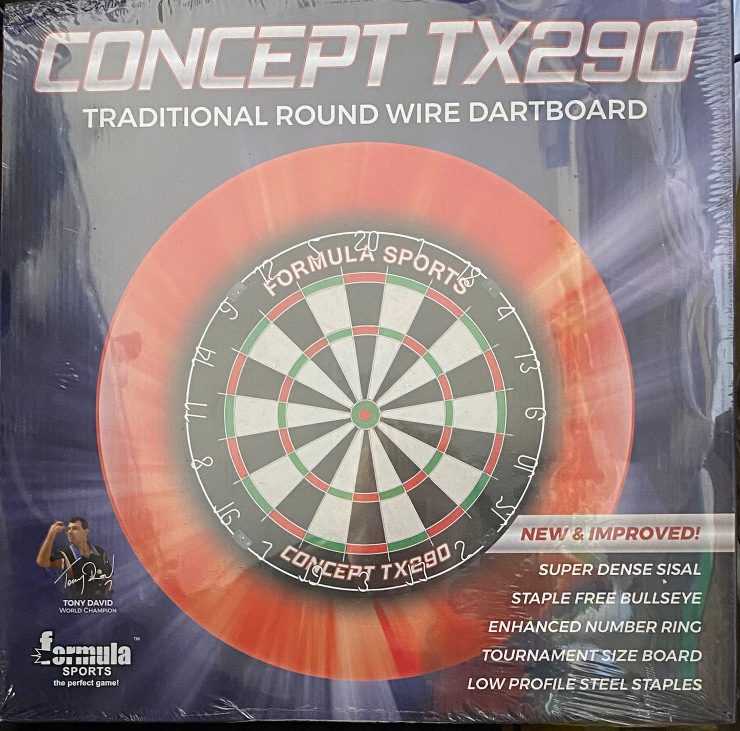 Concept Dartboard TX290 Traditional Round Wire