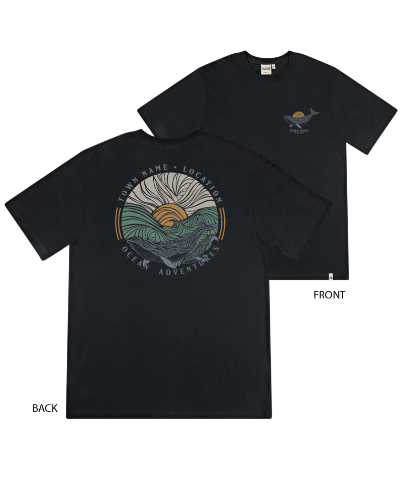 Pacific Creations Whales Augusta Mens T Shirt