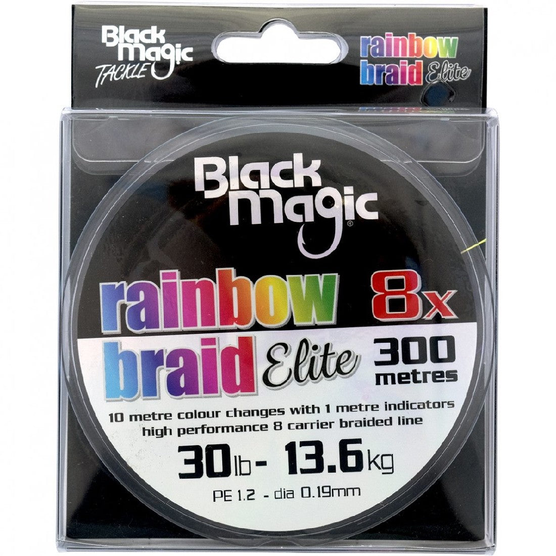 Black Magic Rainbow Braid Elite 30Lb 300m – Augusta Xtreme Outdoor