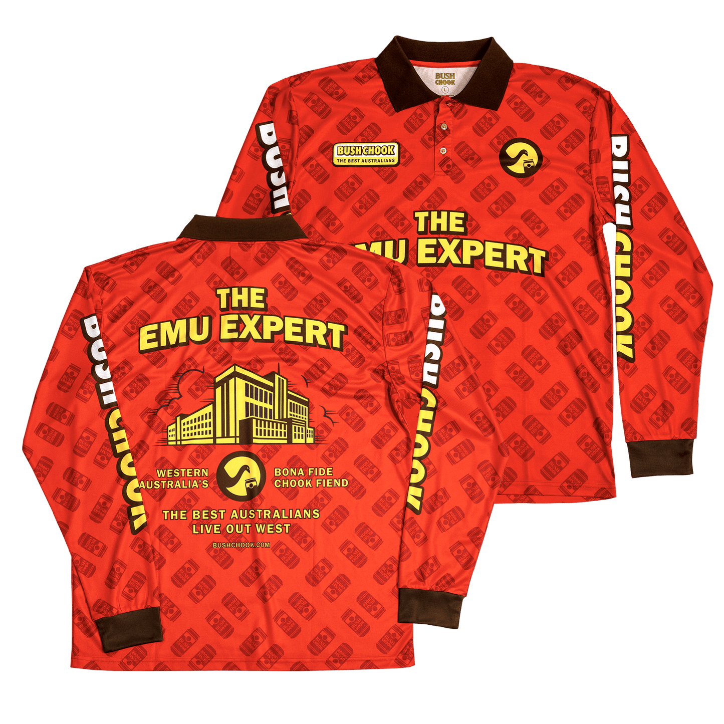 Bush Chook Emu Expert Fishing Shirt
