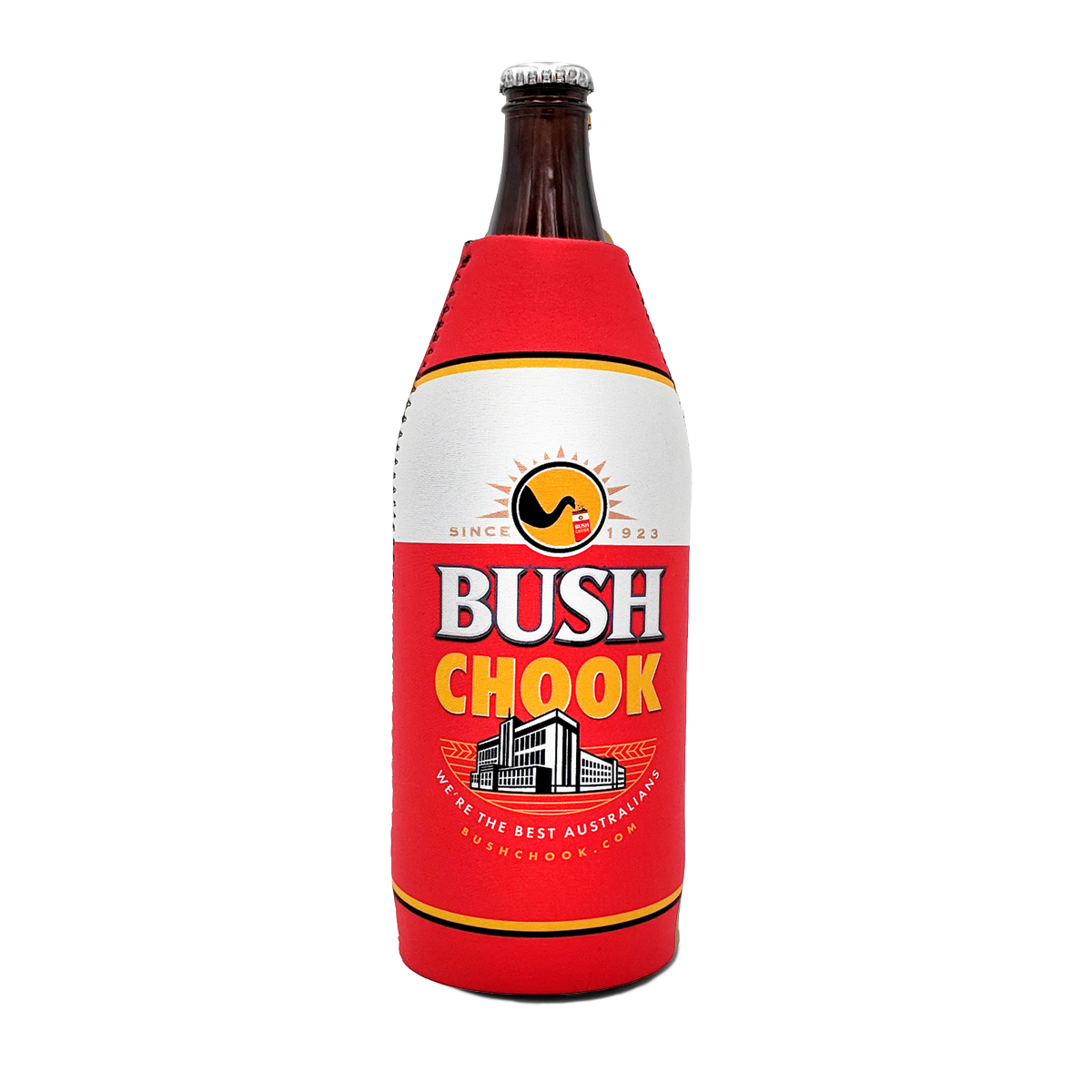 Stubby Holder King Brown Bush Chook