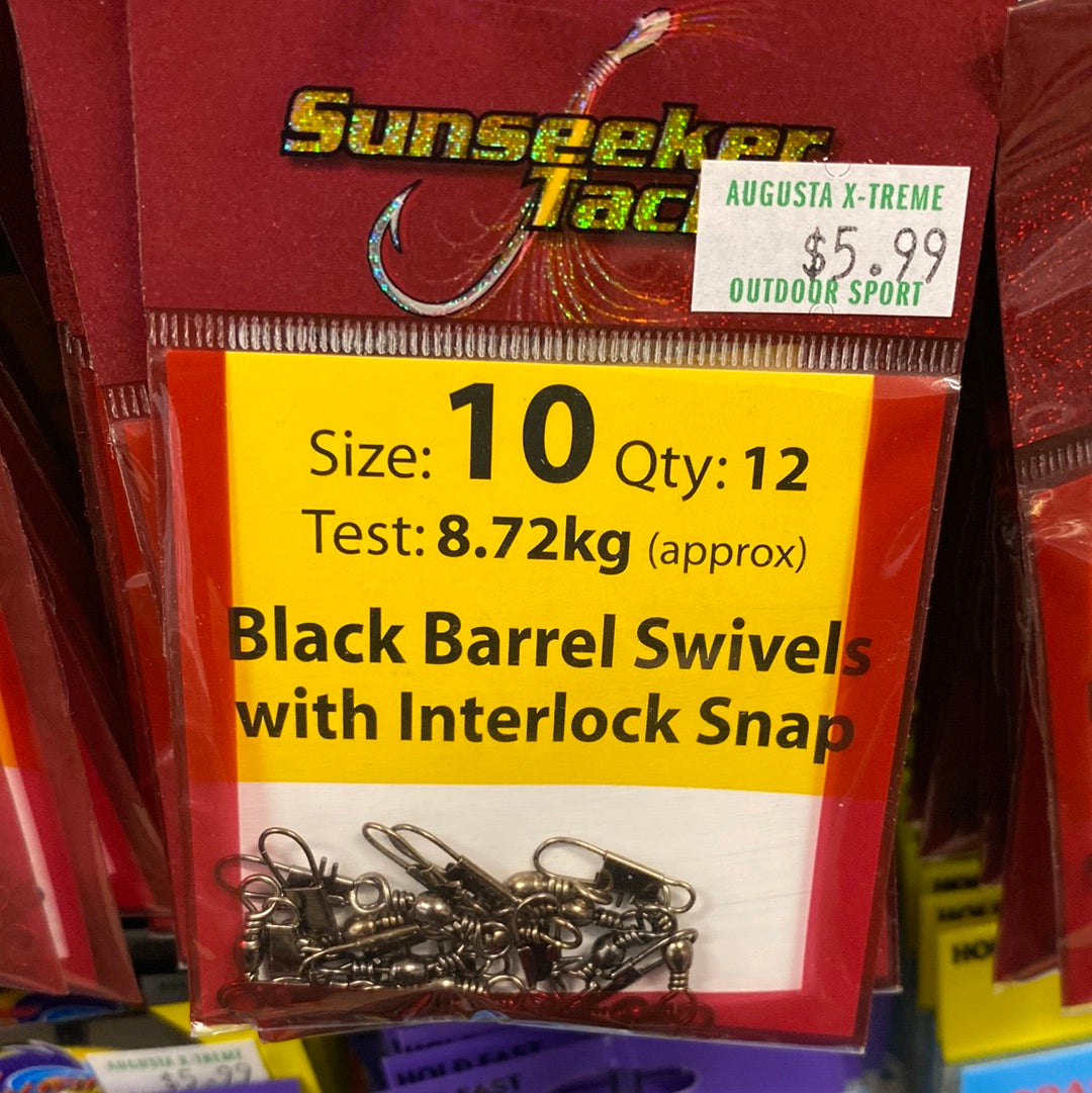 Sunseeker Swivel Black Barrel with Snap
