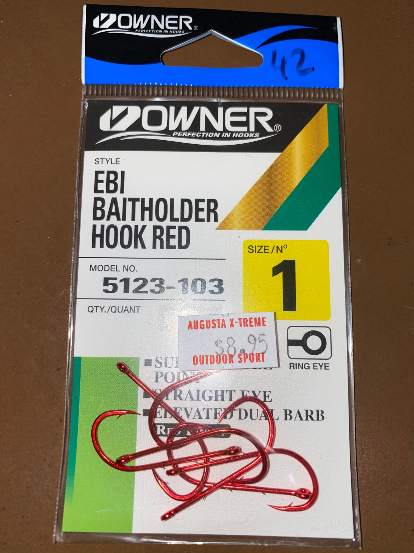 Owner EBI Baitholder Red Hooks