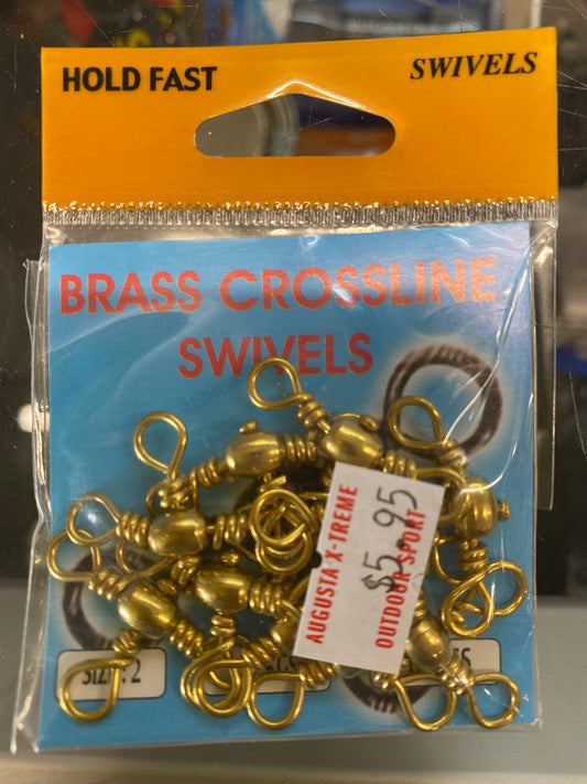 Hold Fast Swivel Brass Crossline 8