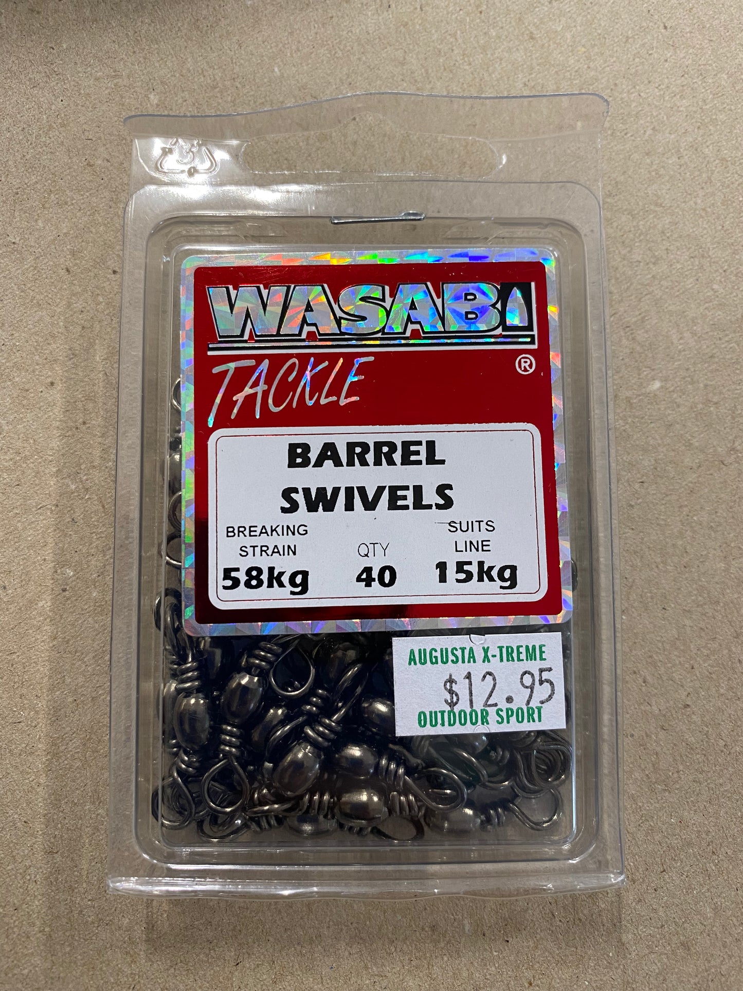 Wasabi Barrel Swivel Qty 40 15Kg