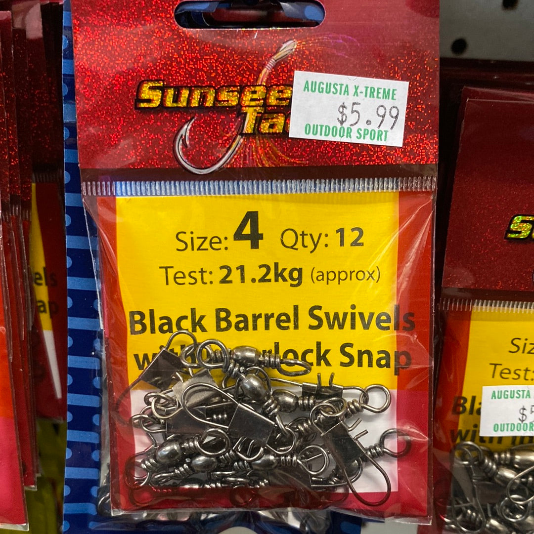 Sunseeker Swivel Black Barrel with Snap