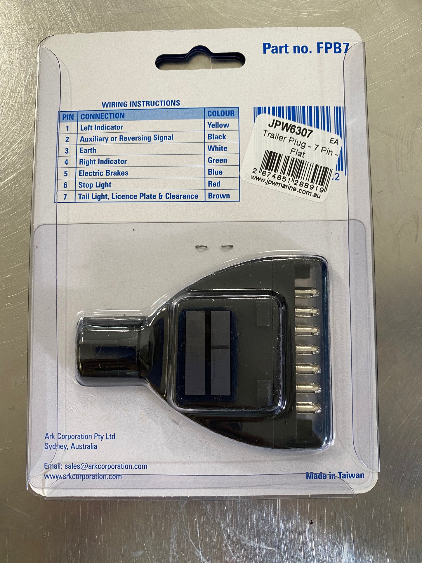 Trailer Plug 7 Pin Flat Magnetic