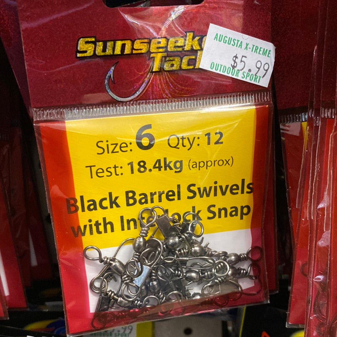 Sunseeker Swivel Black Barrel with Snap