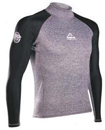 Adrenalin Beach Long Sleeve Rashie Grey/Black