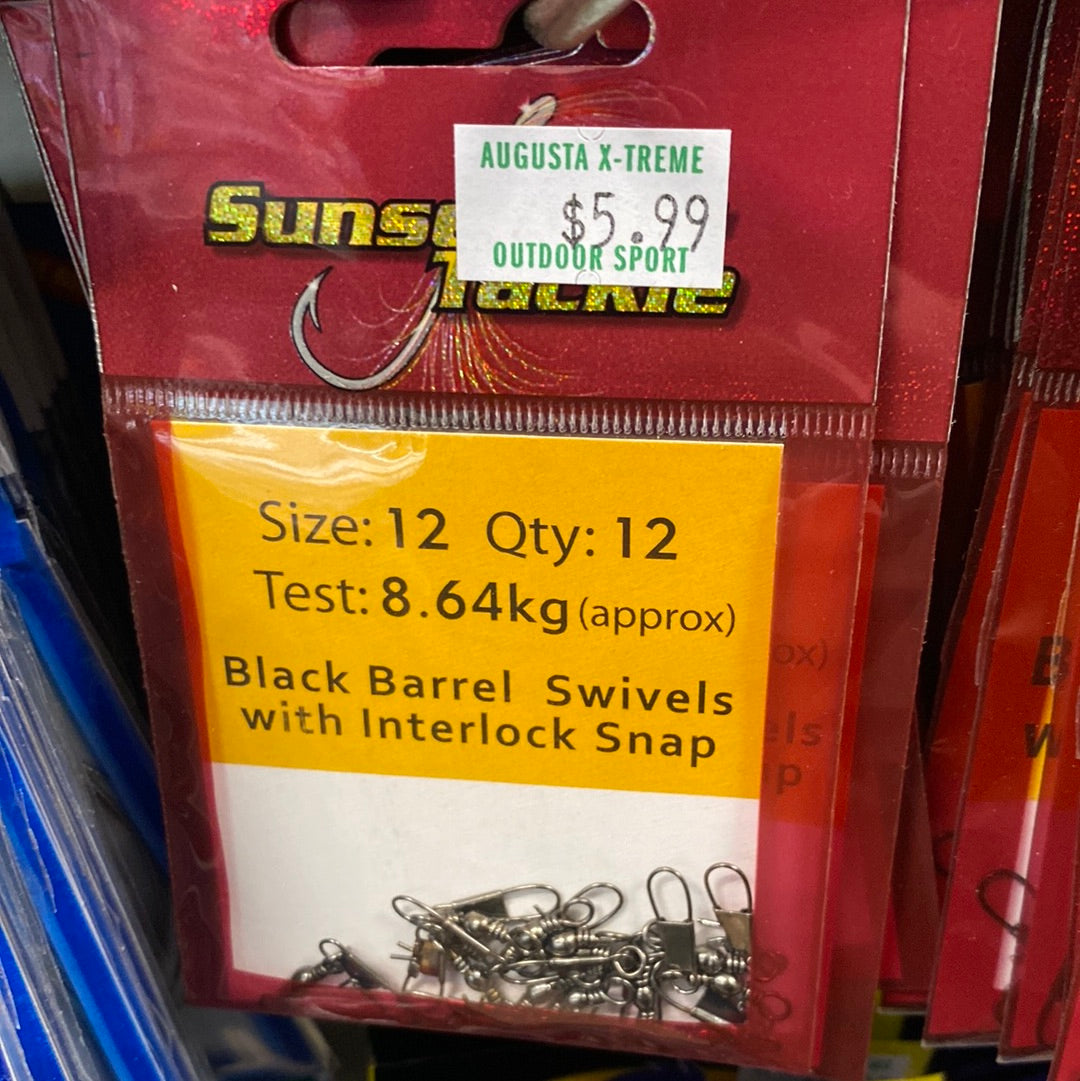 Sunseeker Swivel Black Barrel with Snap