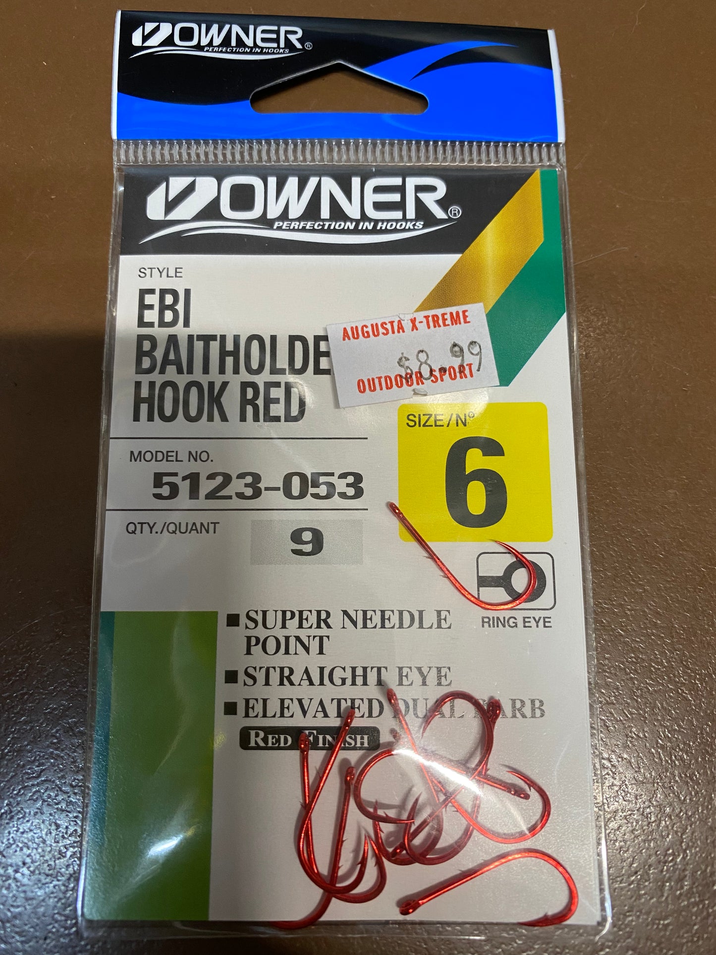 Owner EBI Baitholder Red Hooks