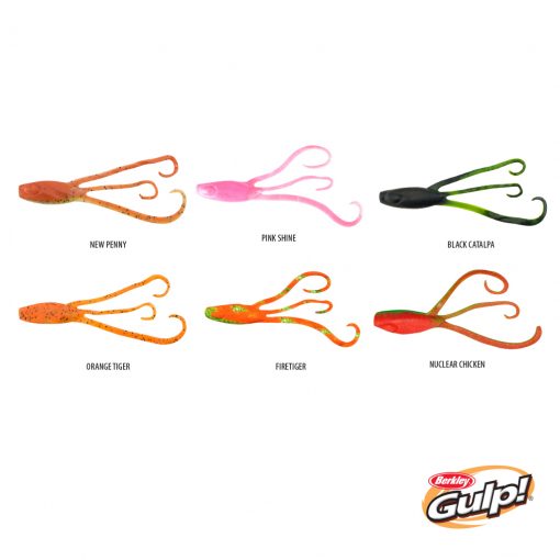Gulp Squid Vicious 6IN 15CM Orange Tiger