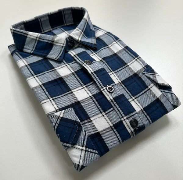 Mens Flannelette Button Through Shirt