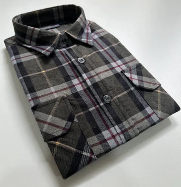 Mens Flannelette Button Through Shirt