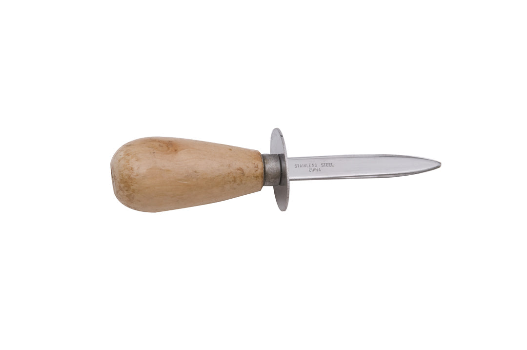 Neptune Tackle Oyster Knife with Wooden Handle