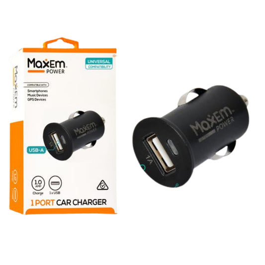 Maxem 1 Port Car Charger USB-A