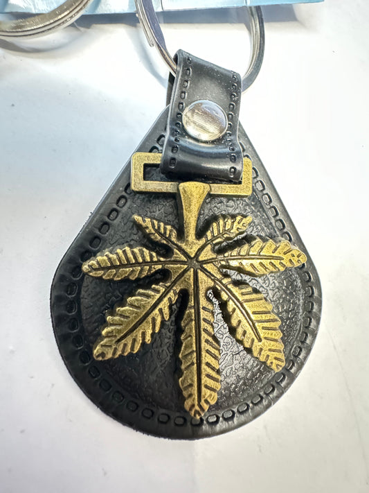 Albainox Weed Leaf Key Ring