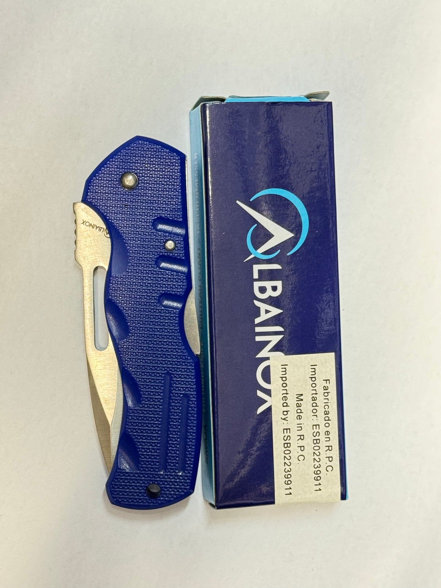 Albainox Blue Folding Pen Knife