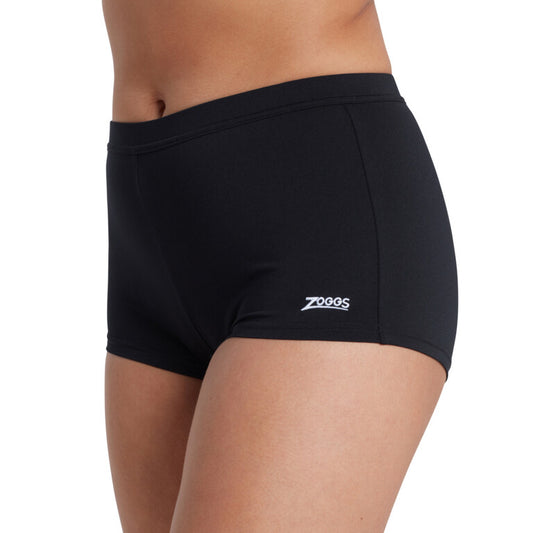 Zoggs Harlems Womens Boyleg Bather Bottoms 14 Black