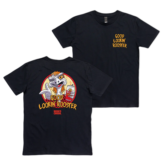 Bush Chook Good Lookin' Rooster T Shirt