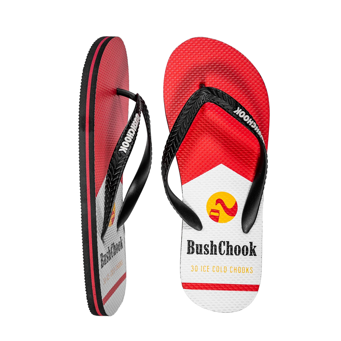 Bush Chook Smoko Thongs