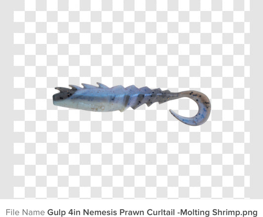 Berkley Gulp nemesis prawn curl tail