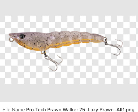 Berkley Pro-Tech Prawn Walker 75 Surface Blue Tail 75mm