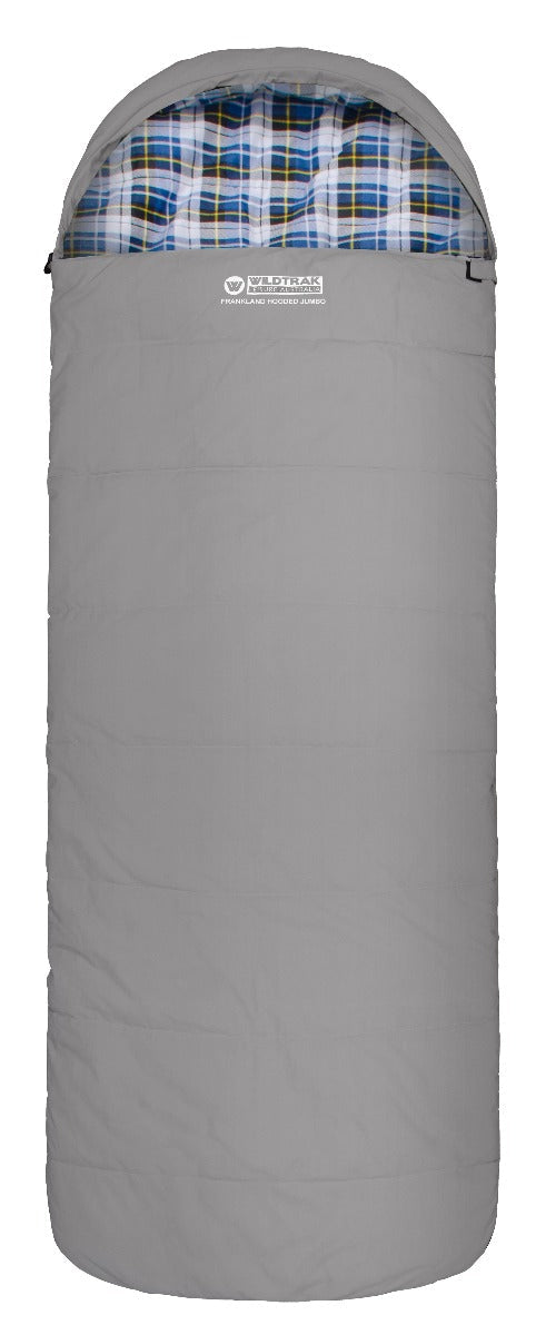 Frankland Hooded Jumbo Sleeping Bag 230X90CM -2 TO -7C