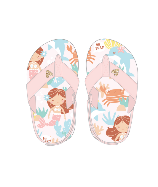 Earth Nymph Baby Girls Thongs Seaside